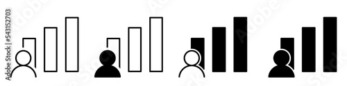 Head hunting icon vector set. HR illustration sign collection. job search symbol or logo.