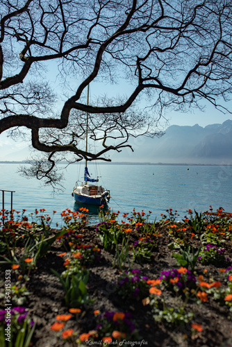 Jezioro Montreux Szwajcaria