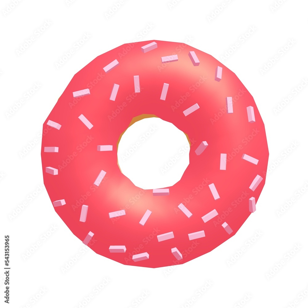 Delicious donut on white background Delicious donut on white background