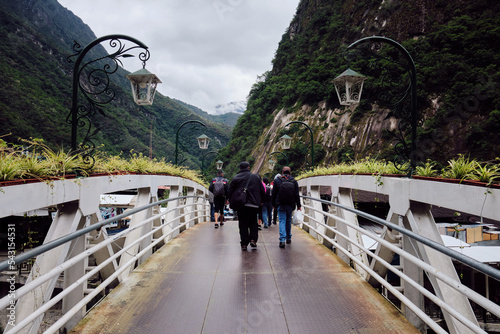 Aguas Calientes is a city at the foot of Machu Picchu, Peru.