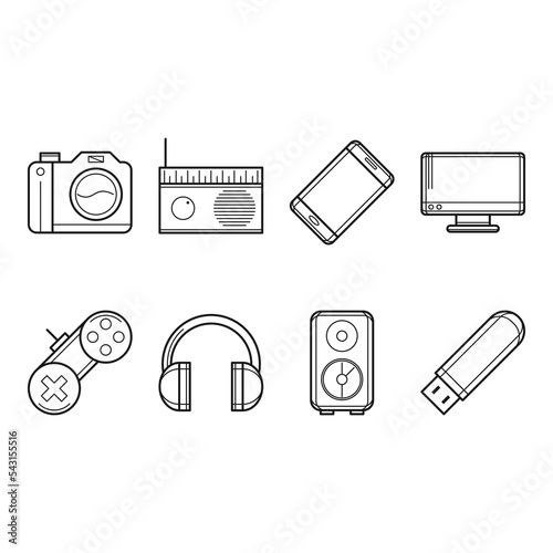 technology icon set