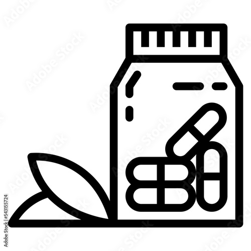 supplements line icon style
