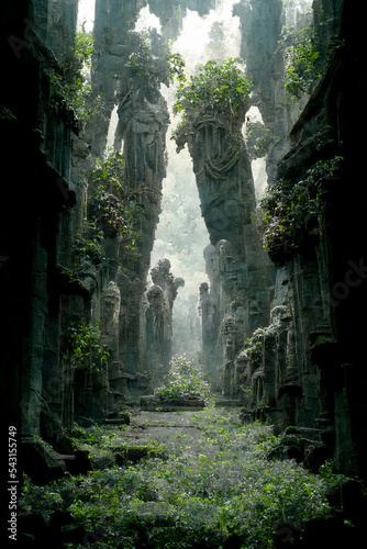 ancient ruins in the forest © Team Dream