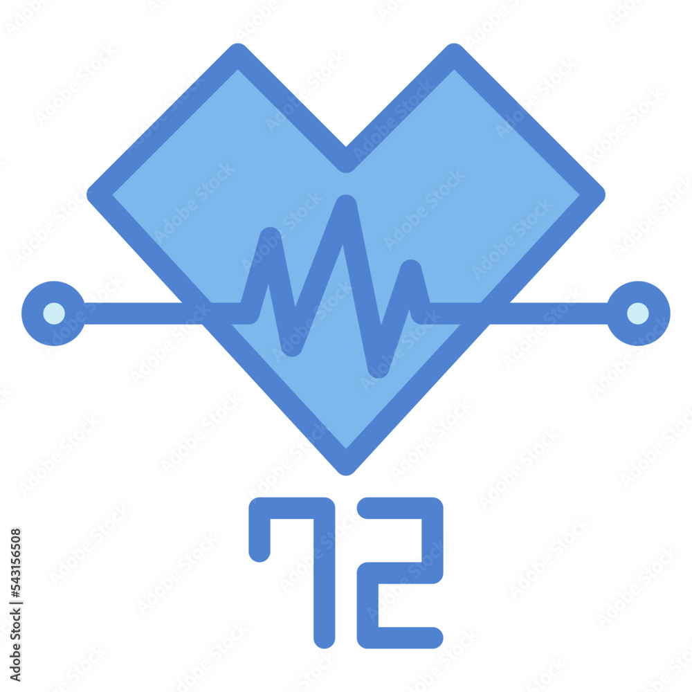 Hearth rate two tone icon style Hearth rate two tone icon style