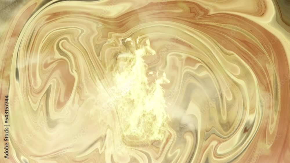 Brown liquid abstract motion video with burning embers suitable for intro and overlay video backgrounds