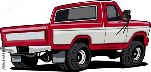 pick up truck logo design vector