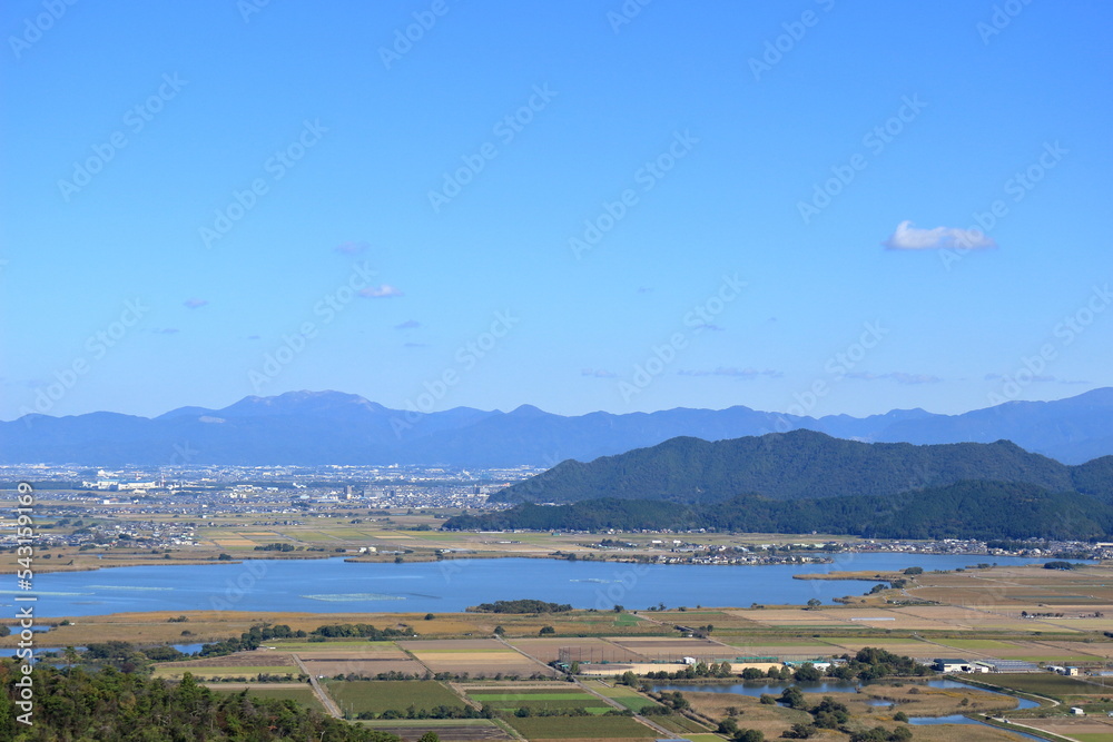 八幡山から西方の景色