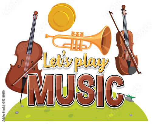 Lets play music banner design