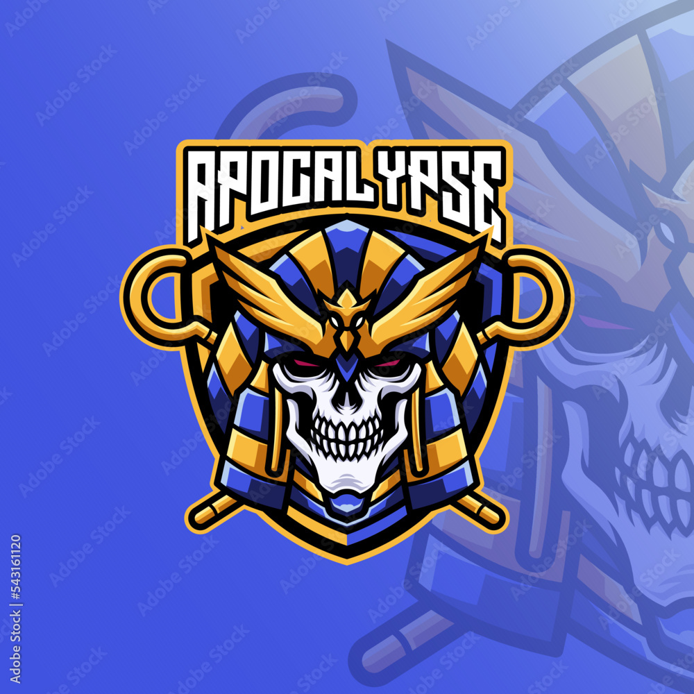 Skull Apocalypse Mascot Logo Premium Template Skull Apocalypse Mascot Logo Premium Template