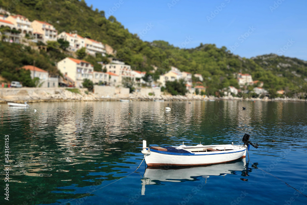 sloop on the lake, National park Mljet, Croatia