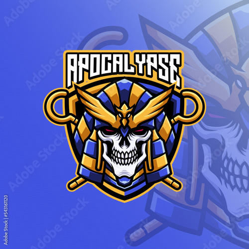 Skull Apocalypse Mascot Logo Premium Template