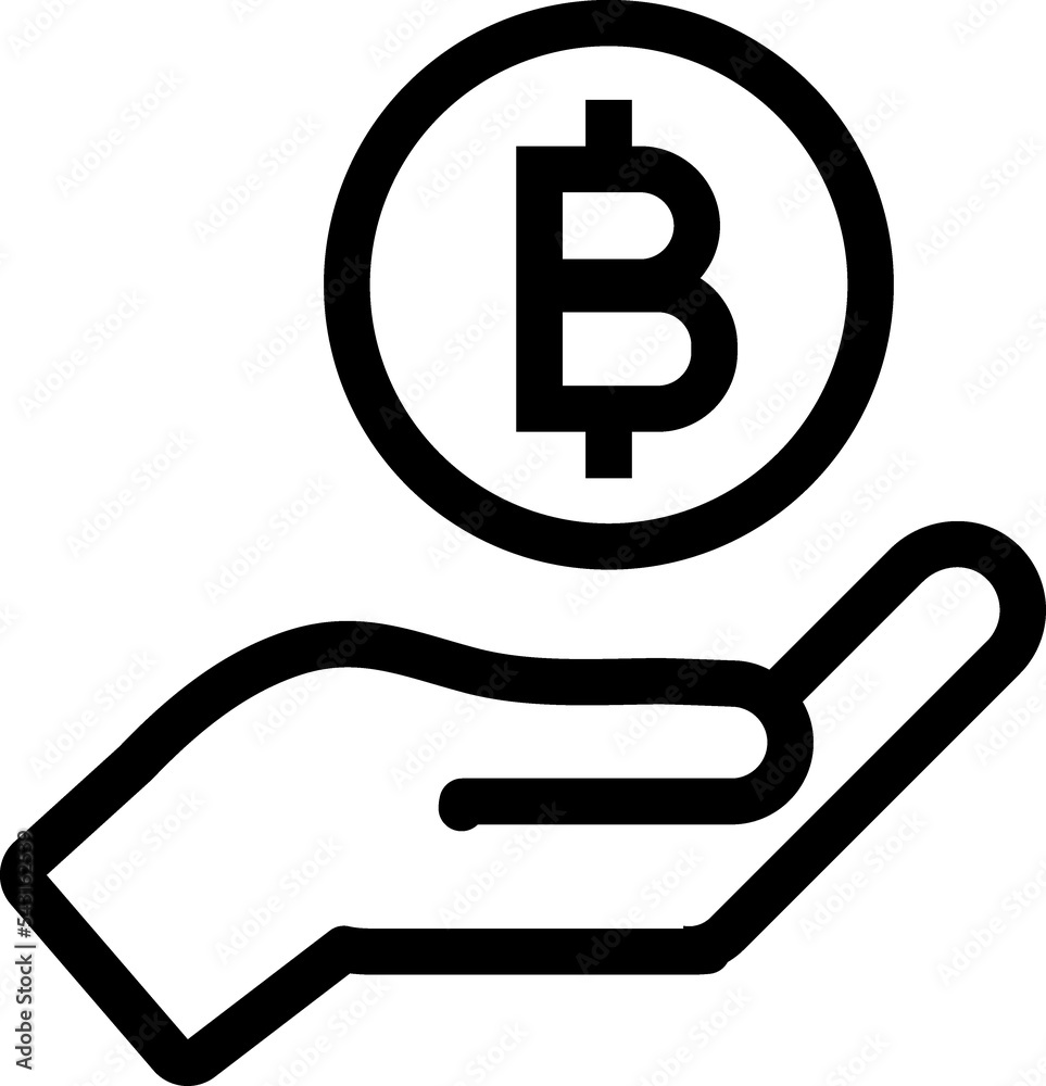 Bitcoin, mining, crypto symbol Bitcoin, mining, crypto symbol