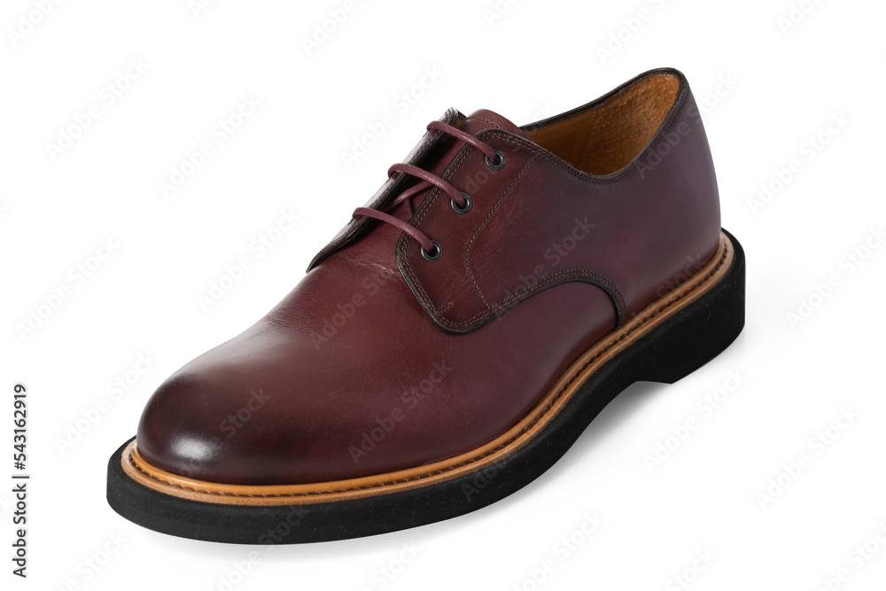 Men leather fashion shoes side view isolated on white background Men leather fashion shoes side view isolated on white background