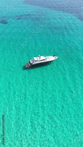 yacht on tropical sea