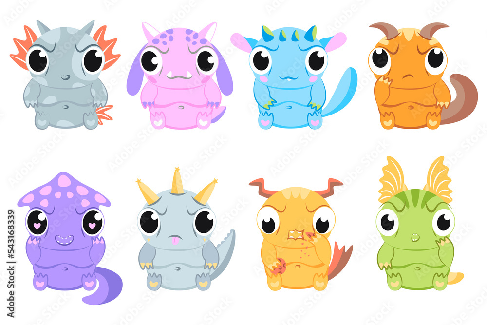 set of cartoon animals set of cartoon animals