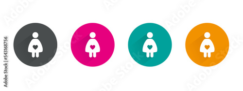 A pregnant woman.