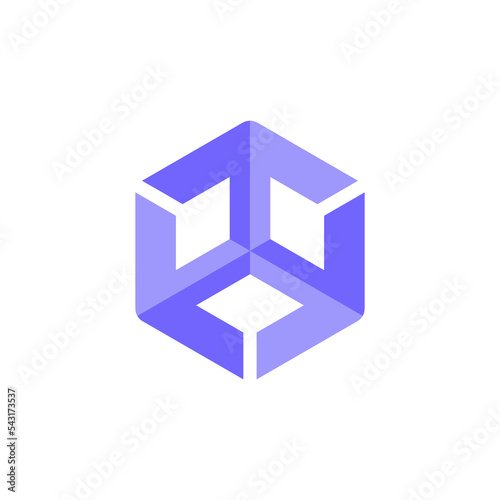 a logo illustration depicting web3, metaverse