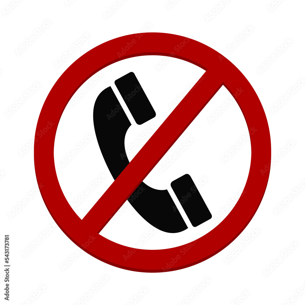 call ban sign call ban sign