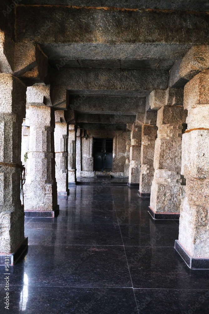 Stockfoto Chikka Tirupati Temple, Hindu temple dedicated to