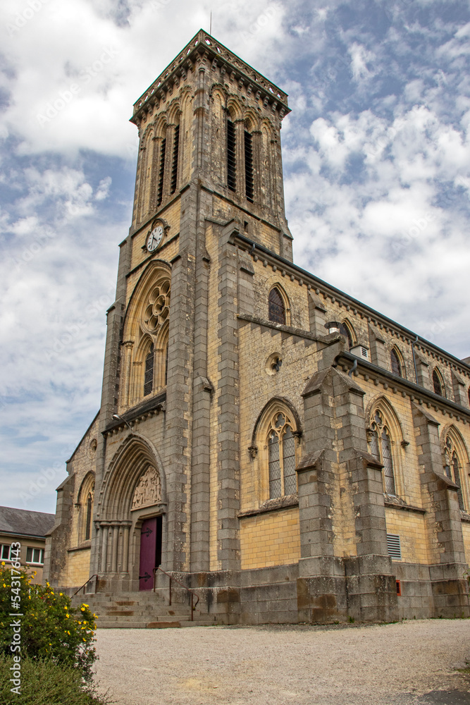 Bricquebec. Eglise Notre-Dame de l'annonciation. Manche. Normandie