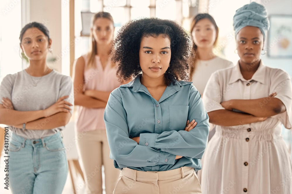 Business, diversity and empowerment women in portrait for career ...