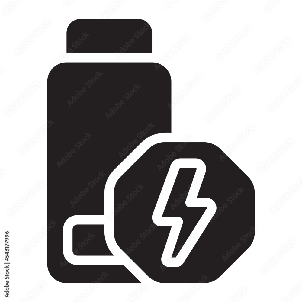 charging glyph icon
