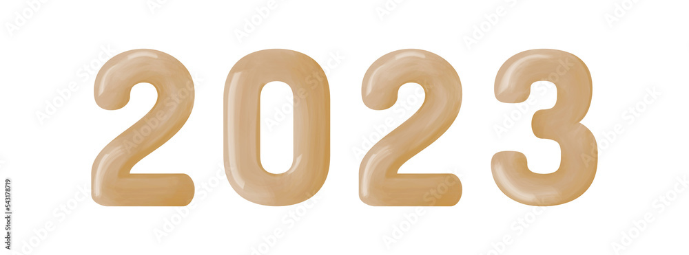 2023 year, gold numbers with watercolor effect, happy new year and merry christmas 2023 year, gold numbers with watercolor effect, happy new year and merry christmas