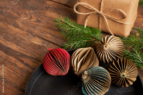 decoration and ornaments for a christmas tree