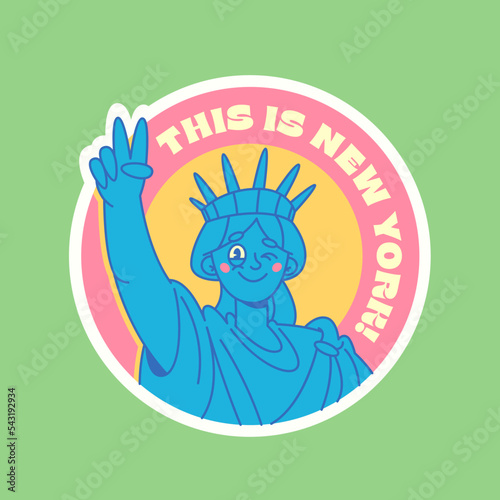 Travel Vector Retro Sticker