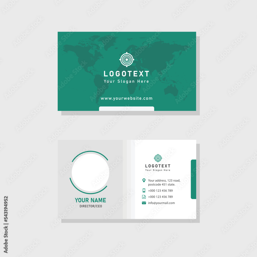 Naklejka premium Creative Corporate business card vector design