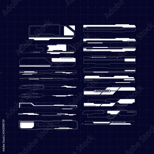 HUD Cyber Techno Concept Border Design