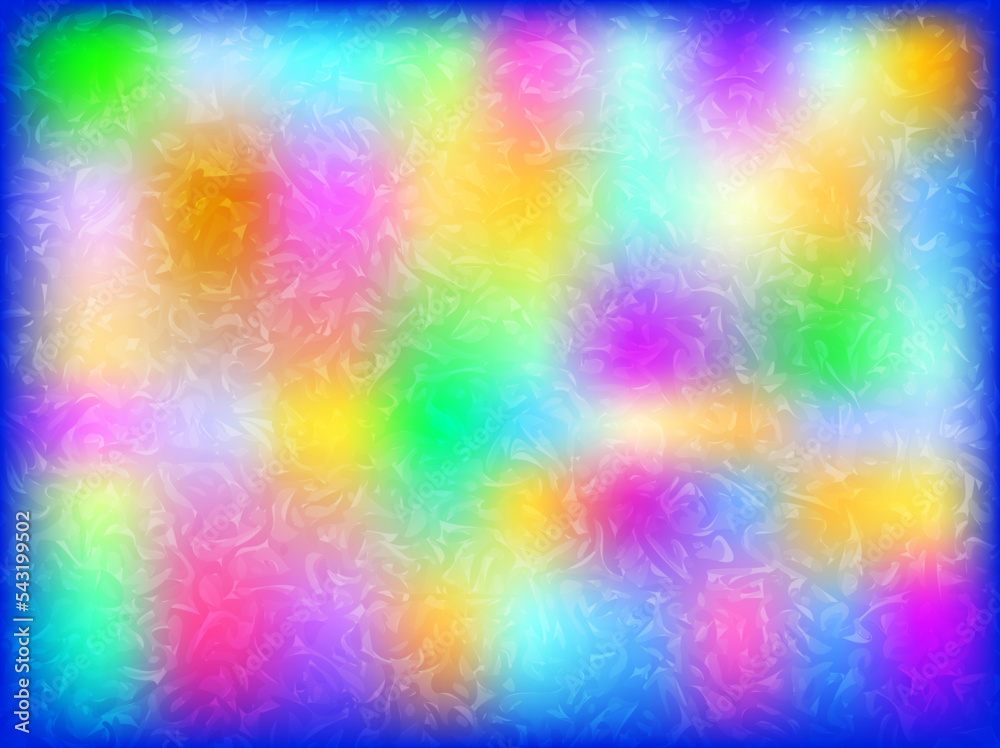 Multucolor vector background. Vector background of blurry bright fluorescent spots.