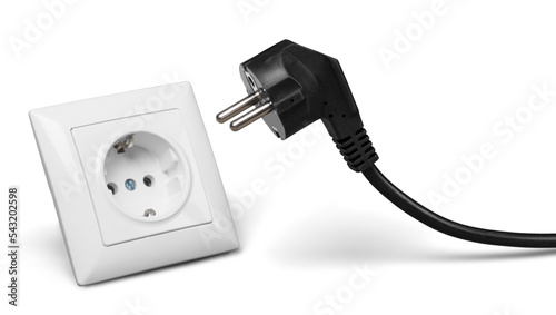 Schilderij op canvas Electric Plug and Socket