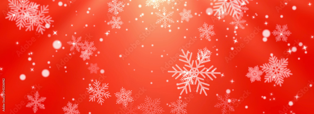© DKN Media - Red christmas themed background wallpaper with white snowflakes. Web banner. © DKN Media - Red christmas themed background wallpaper with white snowflakes. Web banner.