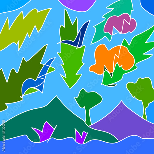 sky-hills-mountain-trees-leaf-cloud