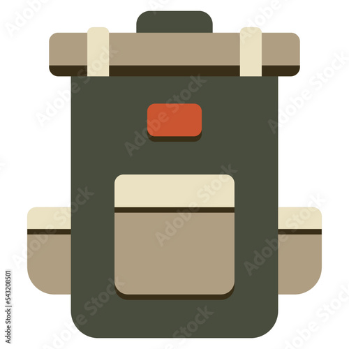 Bagpack flat icon