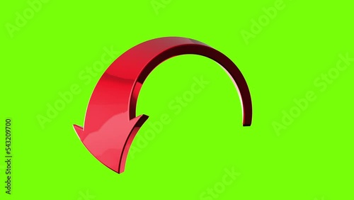arrow design element The icon design is simple and easy to use because it uses a green screen.
