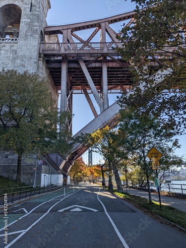 Hell's Gate Bridge in Astoria, New York, NY - November 2022