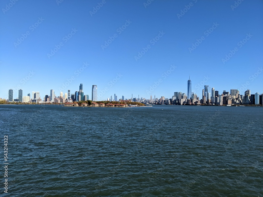New York City & Jersey City from Ellis Island, New York, NY - October 2022