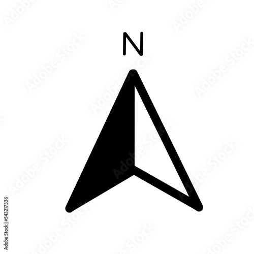 Navigation icon vector simple design