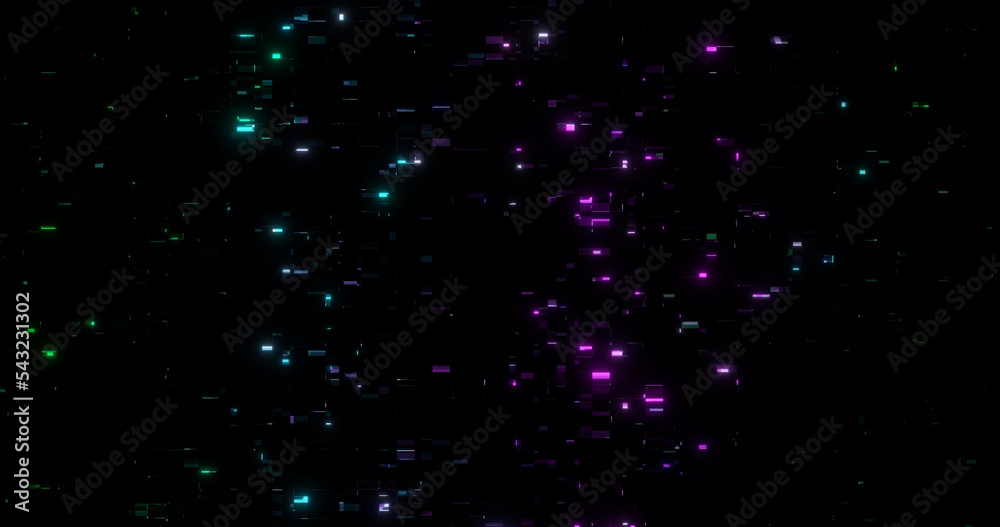 Glitch noise distortion of broken video empty background, VHS effect ...