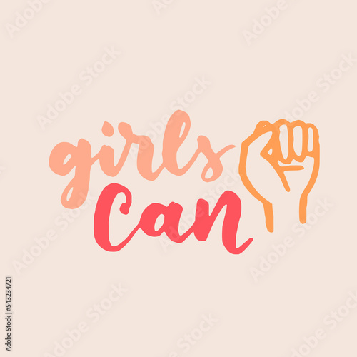 women's rights quote and phrase. Vector lettering about feminism, woman rights, motivational slogan. Women support and empower, care of yourself, self-care poster.