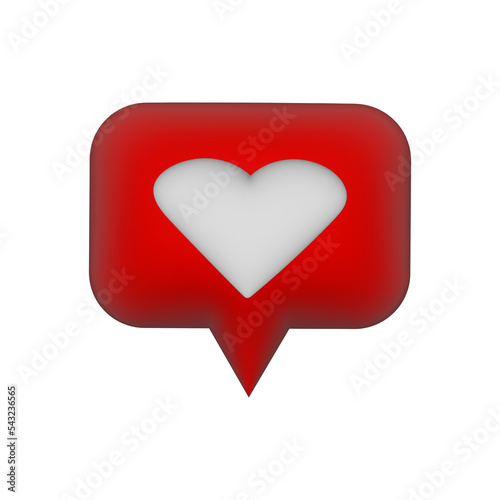 Free Download Like 3D visualization. Isolated on white background. For the Internet, web - GFXLoad