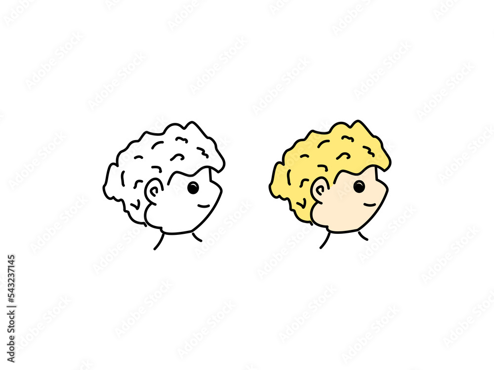side-facing cartoon character design with only color and outline variants, suitable as a cartoon design reference side-facing cartoon character design with only color and outline variants, suitable as a cartoon design reference