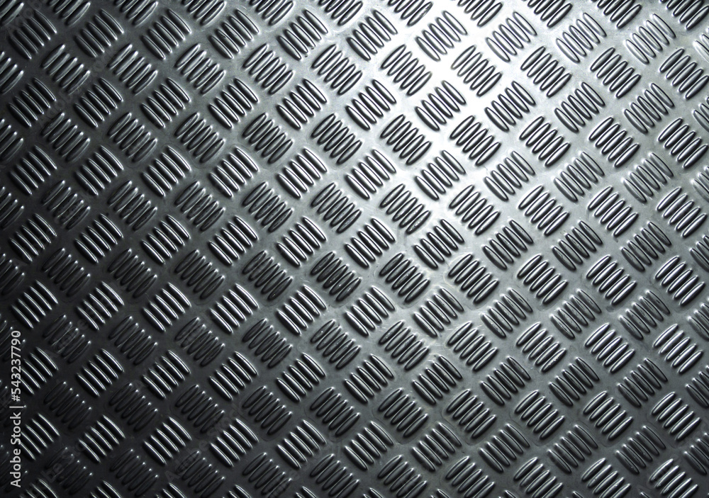 Stainless steel plate surface and anti-slip pattern.
Glossy metallic finish pattern and reflected white light. Stainless steel plate surface and anti-slip pattern.
Glossy metallic finish pattern and reflected white light.