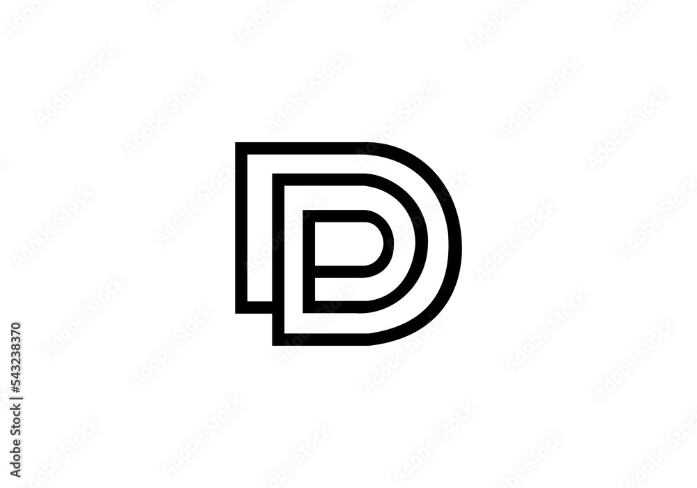logo letter DP vector initial company icon business logo vector logo letter DP vector initial company icon business logo vector