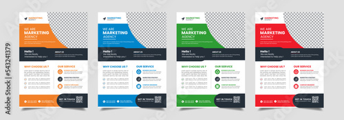 Business Flyer Corporate Flyer Template Geometric shape Flyer Abstract Colorful concepts
