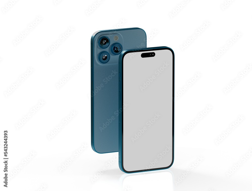 Smartphone frameless blank screen mockup Smartphone frameless blank screen mockup