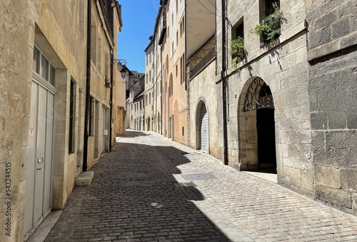 Fototapeta Naklejka Na Ścianę i Meble -  medieval city of dole in france in covid lockdown