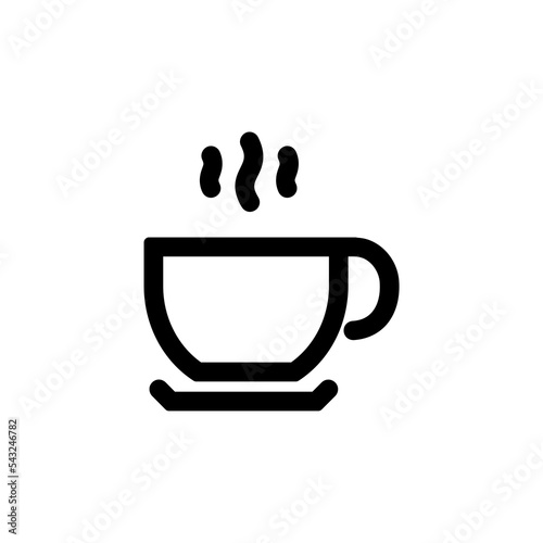 Coffee or tea cup icon. Cup of hot drink. Logo for a cafe or coffee shop. 